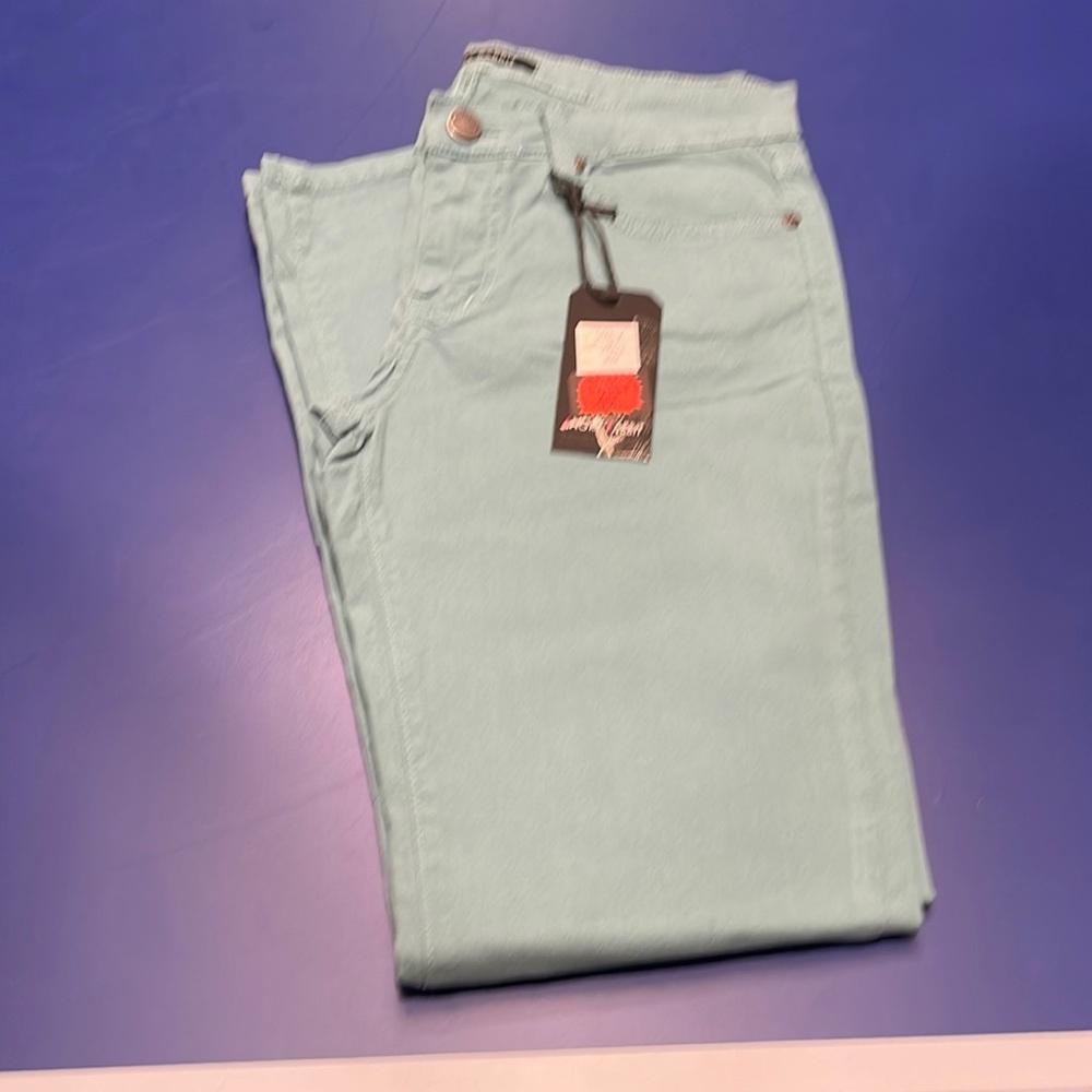 Angry rabbit green skinny jeans